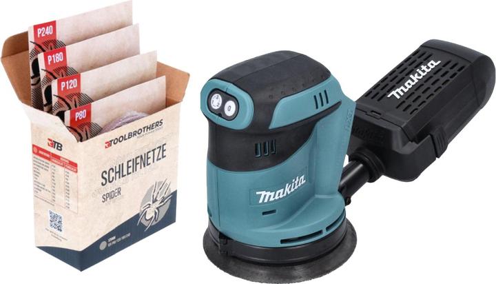 Immagine prodotto Tool Brothers Levigatrice rotorbitale a batteria DBO 180 Z 18 V 125 mm + set di abrasivi di rete Toolbrothers (Levigatrici rotorbitali)
