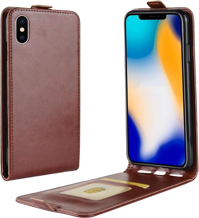 Cover-Discount Klassisches Leder Flip Case (Apple iPhone XS Max)