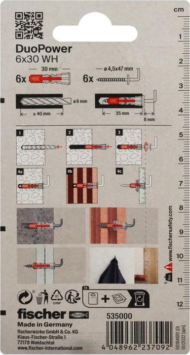 Image du produit Fischer Duopower (6 pcs)