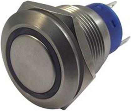 Produktbild Rs Pro 19mm,stainless,SPST,mom,Grn,24V