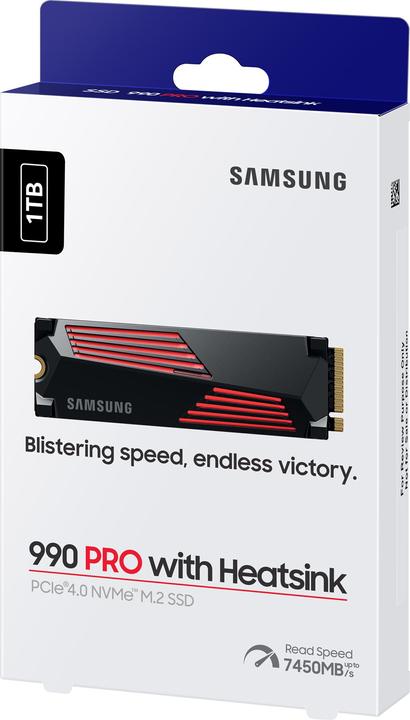 Image du produit Samsung 990 Pro with Heatsink (Retail) (1000 Go, M.2 2280)