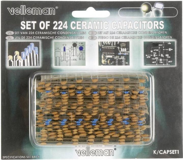 Actual product image Whadda Ceramic Capacitor Set