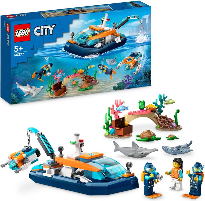 Produktbild LEGO Meeresforscher-Boot (60377, LEGO City)