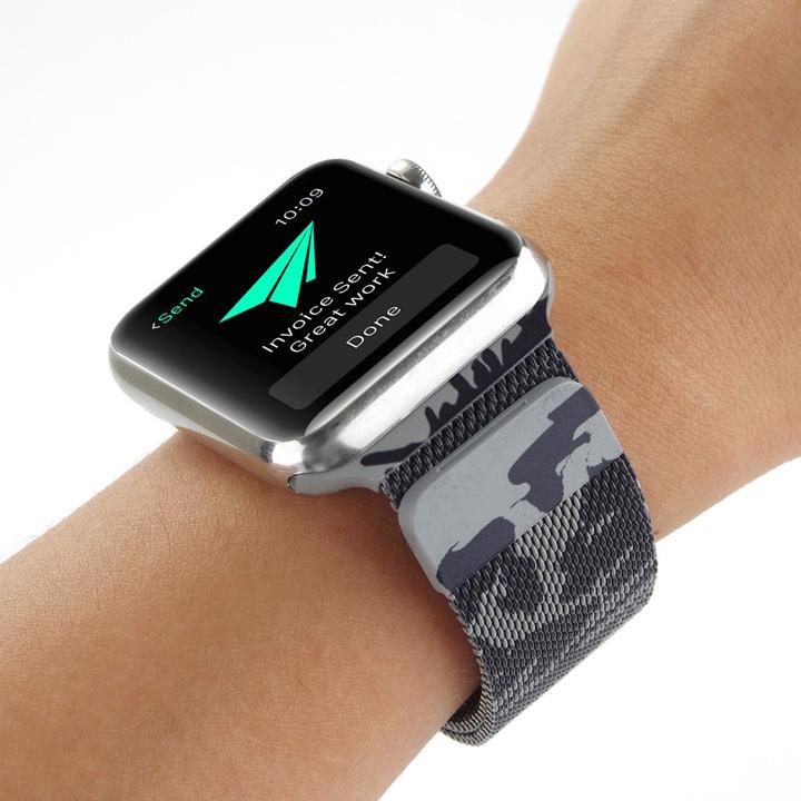 Produktbild Cover-Discount Milanaise Armband Camouflage (42 mm, Edelstahl)