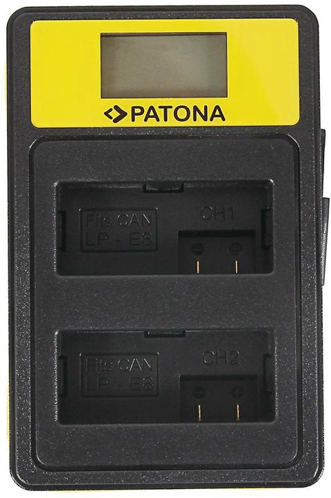 Produktbild Patona Ladegerät Smart Dual LCD USB Canon LP-E8 (Kamera Akku Ladegerät)