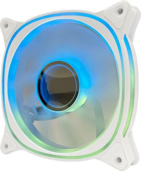 Actual product image LC-Power Housing fan 3x120mm white,ARGB,4Pin PWM (120 mm, 3 x)
