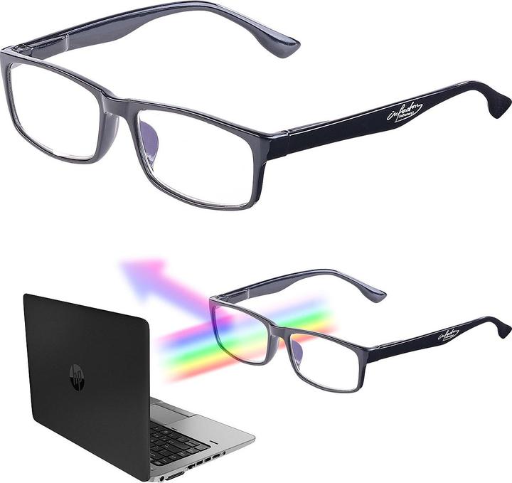 Actual product image Infactory Eye-protecting screen glasses with blue light filter, +3.5 diopters