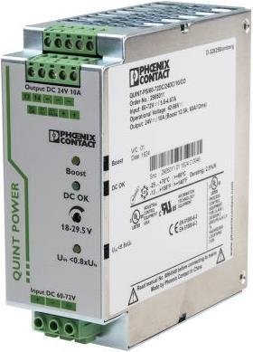 Produktbild Phoenix Contact QUINT DC/DC Conv 60-72/24Vdc, 10A Coated
