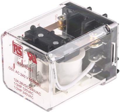 Actual product image Rs Pro Non indicating relay, 12A DPCO 240Vac