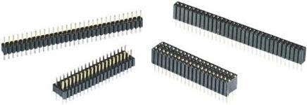 Actual product image Rs Pro 80 way 2 row through board header,1.27mm