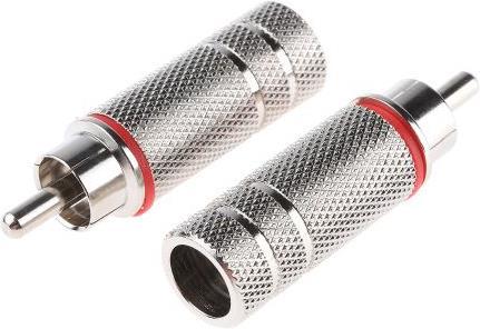 Actual product image Rs Pro Red line nickel plated cable plug