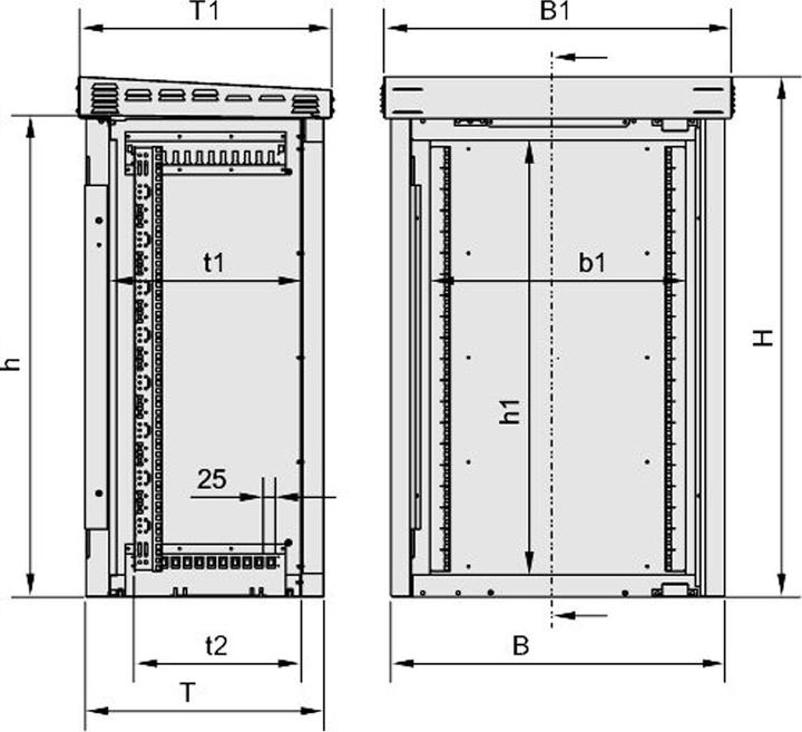 Immagine prodotto Schroff Armadio da esterno (Rack da 19 pollici)