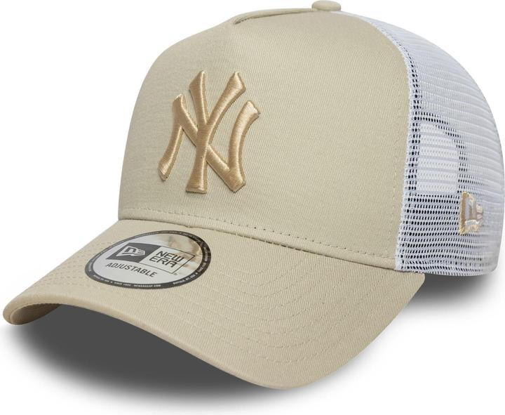 New Era A-Frame Trucker Cap - New York Yankees stone beige (One Size)