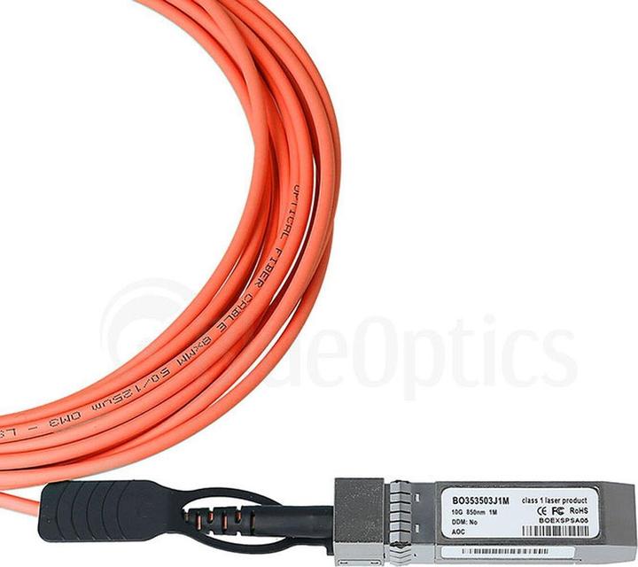 Actual product image BlueOptics Arista AOC-S-10G-25M compatible AOC SFP+ BO353503J25M