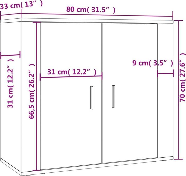 Image du produit VidaXL Winnie (80 x 33 x 70 cm)
