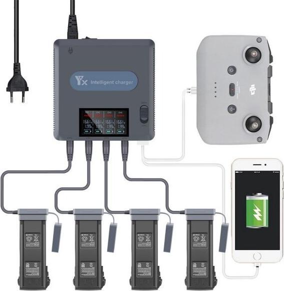 Produktbild YX DJI Mavic 3 - 4 in 1 Multi Ladegerät (DJI Mavic 3)