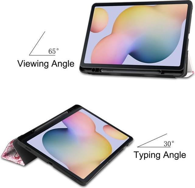 Produktbild MU Style Dreifach faltbare Hülle mit Muster (Galaxy Tab S7)