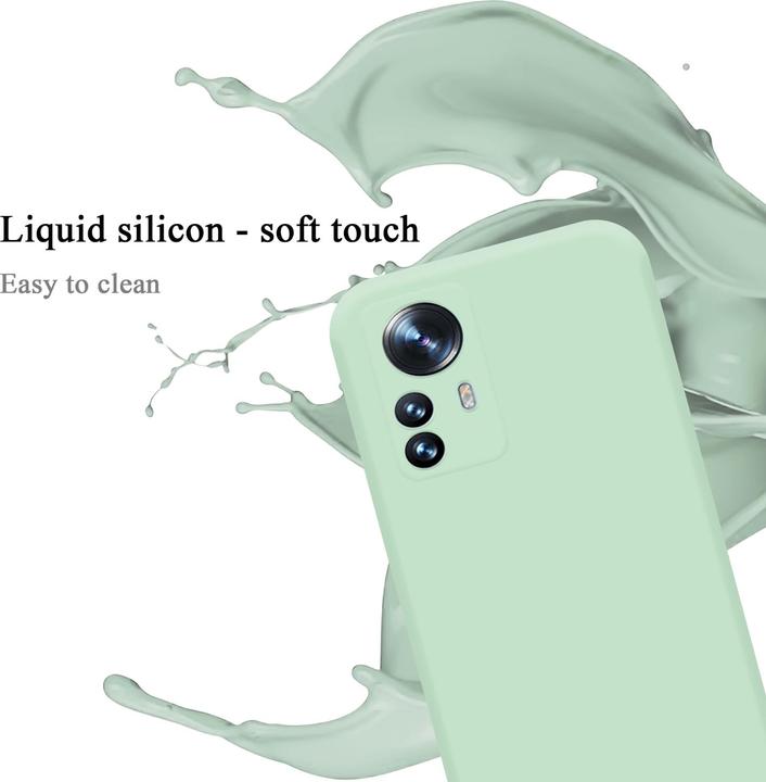 Actual product image Cadorabo TPU Liquid Silicone Case Cover for Xiaomi 12 PRO (Realme 12 Pro+)