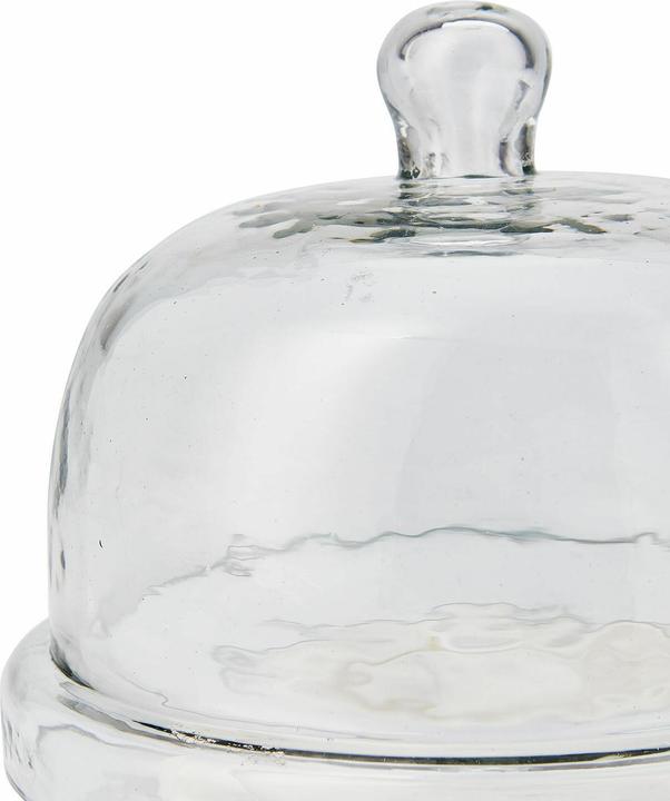 Produktbild Loberon Glasglocke mit Platte Barnsdale klar/weiss