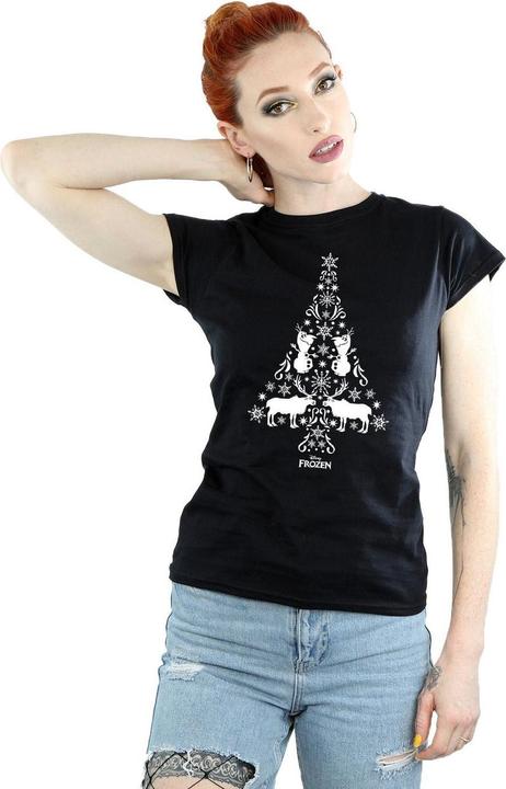 Immagine prodotto Disney Frozen Christmas Tree Maglietta Donna (L)