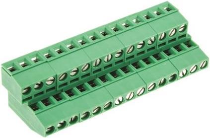 Actual product image Phoenix Contact 3 way std 2 stack terminal,5.08mm pitch