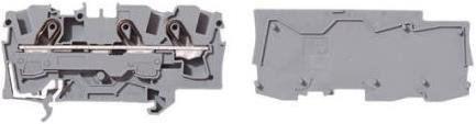 Produktbild Wago DIN-Schienenklemme 3 x 6 mm2 grau