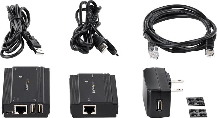 Produktbild StarTech com 4 Port USB 2.0 Extender-Hub über ein einzelnes CAT5e/CAT6 Ethernet Kabel (RJ45) - 100 m (USB-A, 4 Ports)