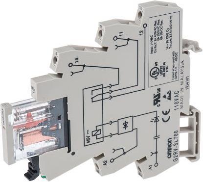 Omron Industrial Automation SPDT 110Vac 6A relay+ skt G2RV