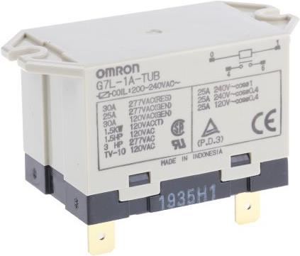 Image du produit Omron Industrial Automation Relais 1NO-NO connexion rapide 240V 30A