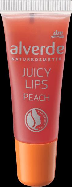 Actual product image dm alverde Juicy Lips Peach Lip Gloss