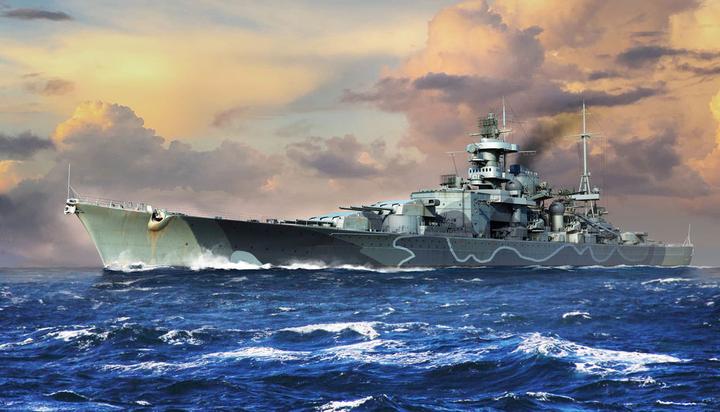 Actual product image Trumpeter German Scharnhorst Battleship