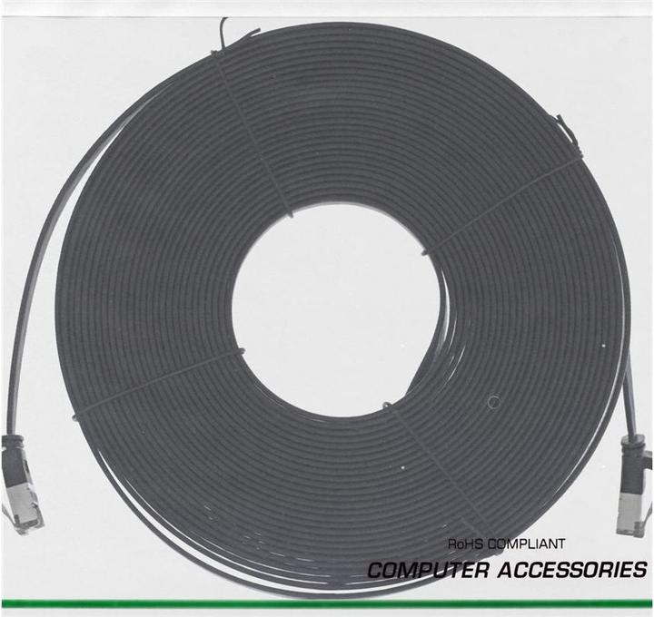Actual product image InLine Patch cable flat (U/FTP, CAT8.1, 7.50 m)