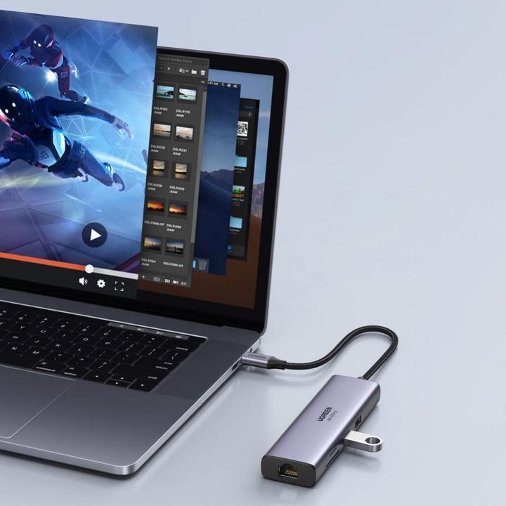 Image du produit Ugreen 7in1 HUB multifonction (USB-C, 7 Ports)