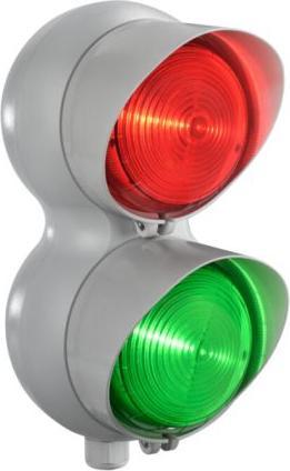 Actual product image Rs Pro LED traffic light signal light 2-stage lens green, red LED green, red + duration 231mm
