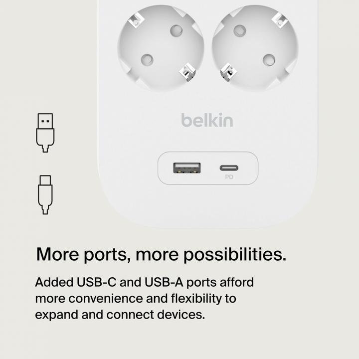 Produktbild Belkin Surgemaster Überspannungsschutz (8 x, 2 m)