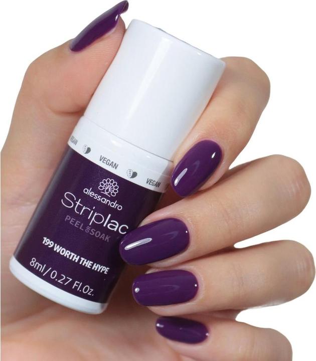 Actual product image Alessandro Striplac Peel or Soak off Worth the Hype (199 Worth the Hype, UV gel varnish)