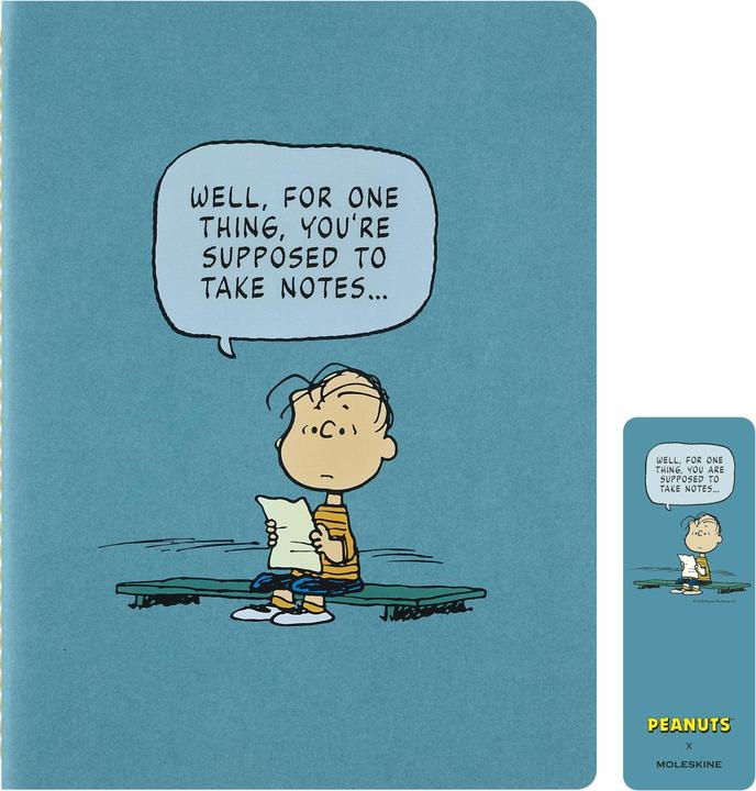 Moleskine Cahier(1) Peanuts LG lin XL (Liniert, Gepunktet, Kariert, Blanko, Weicher Einband)
