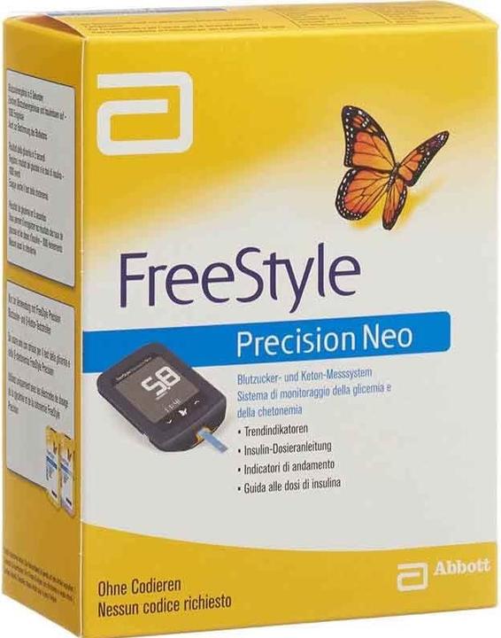 Produktbild AMO Abbott FreeStyle Precision Neo Blutzuckermesssystem Set (Blutzuckermessgerät)