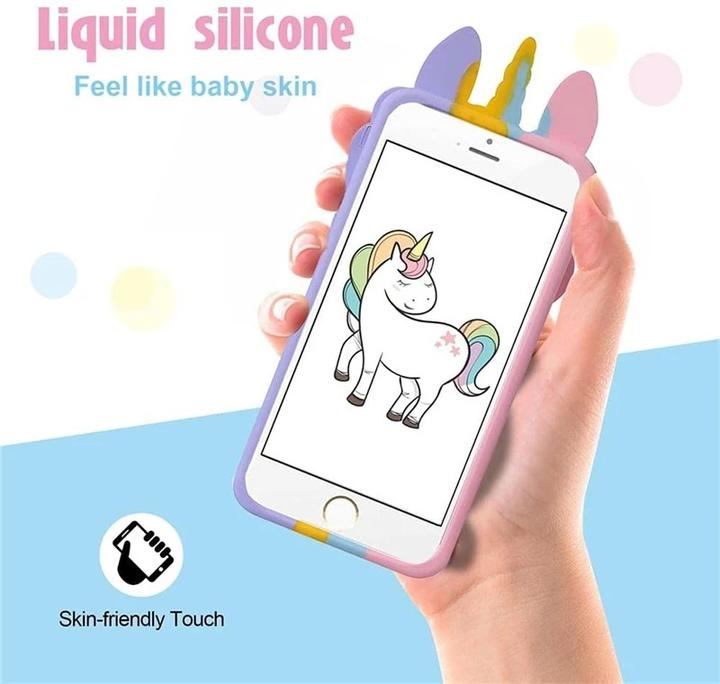 Image du produit RPD iPhone 13 Pro - Licorne Pop-It Cover, Silicone Backcase en Violet, Jaune, Rose (Apple iPhone 13 Pro)