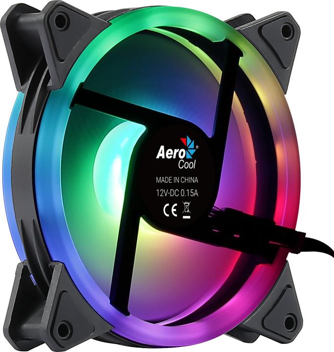 Actual product image AeroCool Duo 12 computer case fan 12 cm black (120 mm, 1 x)