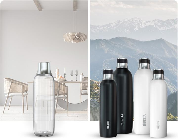 Produktbild Brita sodaTRIO Edelstahlflasche