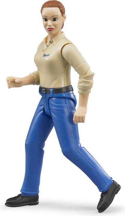 Actual product image Bruder Woman with light skin type and blue pants