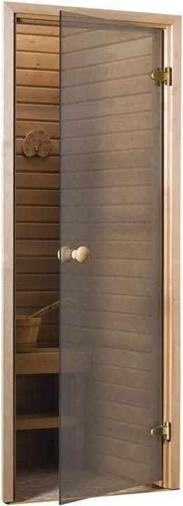 Actual product image Dr. Andres Sauna Door Scan 7x19 Bianco Bronze Aspen