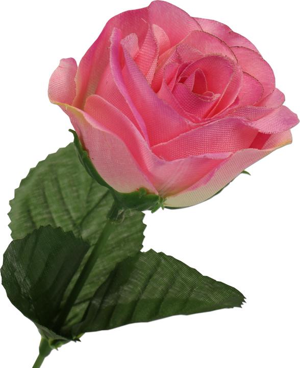 Produktbild trendmarkt24 Seidenblumen Rose rosa 3 Stück ca. 35 cm x 5 cm Ø Kunstblumen Kunstrosen Dekoblumen