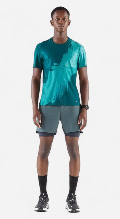 Actual product image Kiprun Men's Trail Running Long-Distance Shorts 2in1-Kiprun Run Ultra 900-Green (XL)