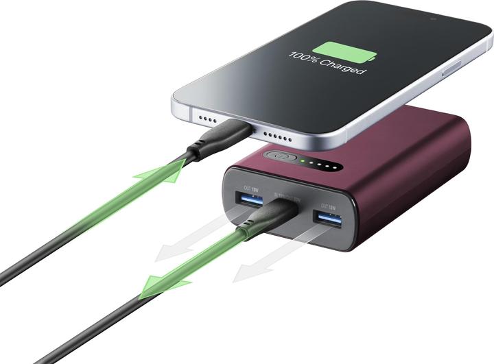 Produktbild Cellularline CELLULAR L& CLL PB FAST 10000 RO (10000 mAh, 20 W)