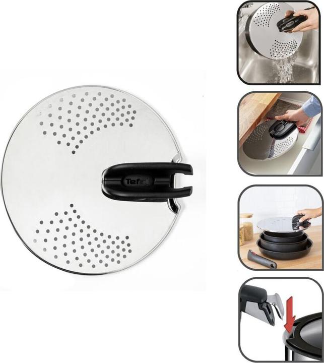 Image du produit Tefal Ingenio couvercle égouttoir L9829402 (20 cm, Métal)