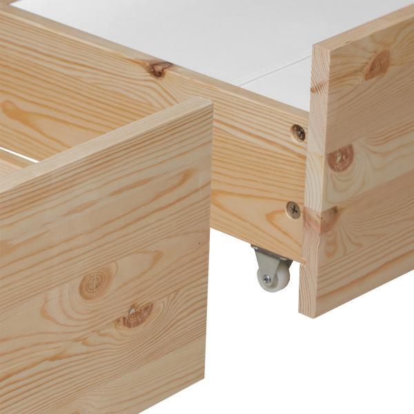 Produktbild Homestyle4u Palettenbett mit Bettkasten und Lattenrost (90 x 200 cm)