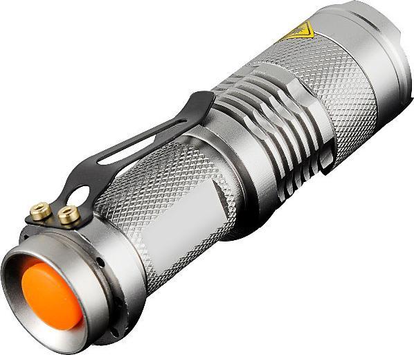 Actual product image JTI LED torch CREE Ultrafire - Grey (13.40 cm, 300 lm)