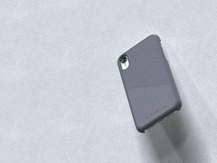 Productafbeelding Nordic Elements Origineel Helium - Iphone Xr Hoesje met Echt Esdoornhout (Medium Grijs) (Apple iPhone XR)